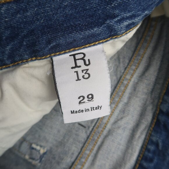 R13 Cross Over Jeans in Kelly Size 29 Crossover - Picture 8 of 13